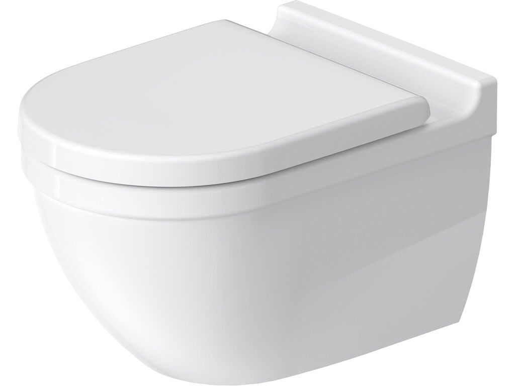 Duravit starck 3 wall-mounted toilet white rimless