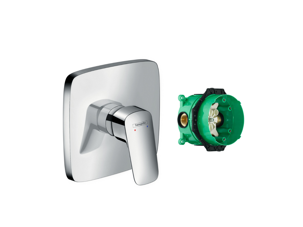 Hansgrohe Logis Shower Mixer finishing set including Ibox concealed body part