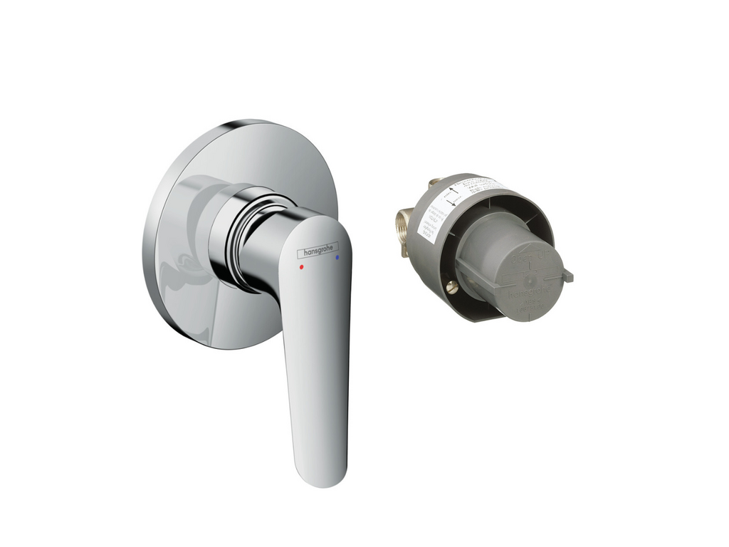 Hansgrohe Logis E Shower Mixer Finishing Set including concealed body part