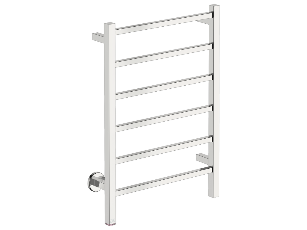 Bathroom Butler CUBIC 6 Bar 530mm Straight Heated Towel Rail with PTSelect Switch