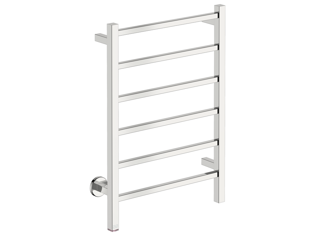 Bathroom Butler CUBIC 6 Bar 530mm Straight Heated Towel Rail with PTSelect Switch