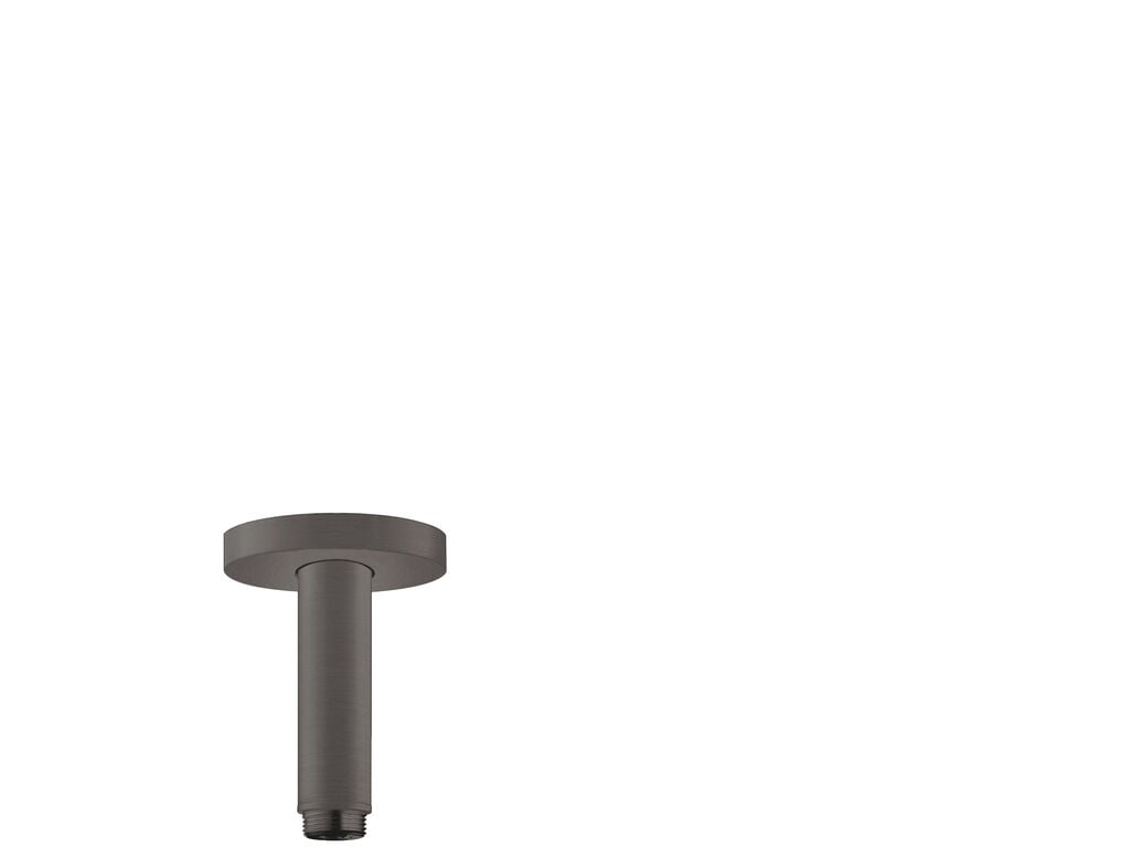 Hansgrohe ceiling connector s 100mm dn15 brushed black chrome