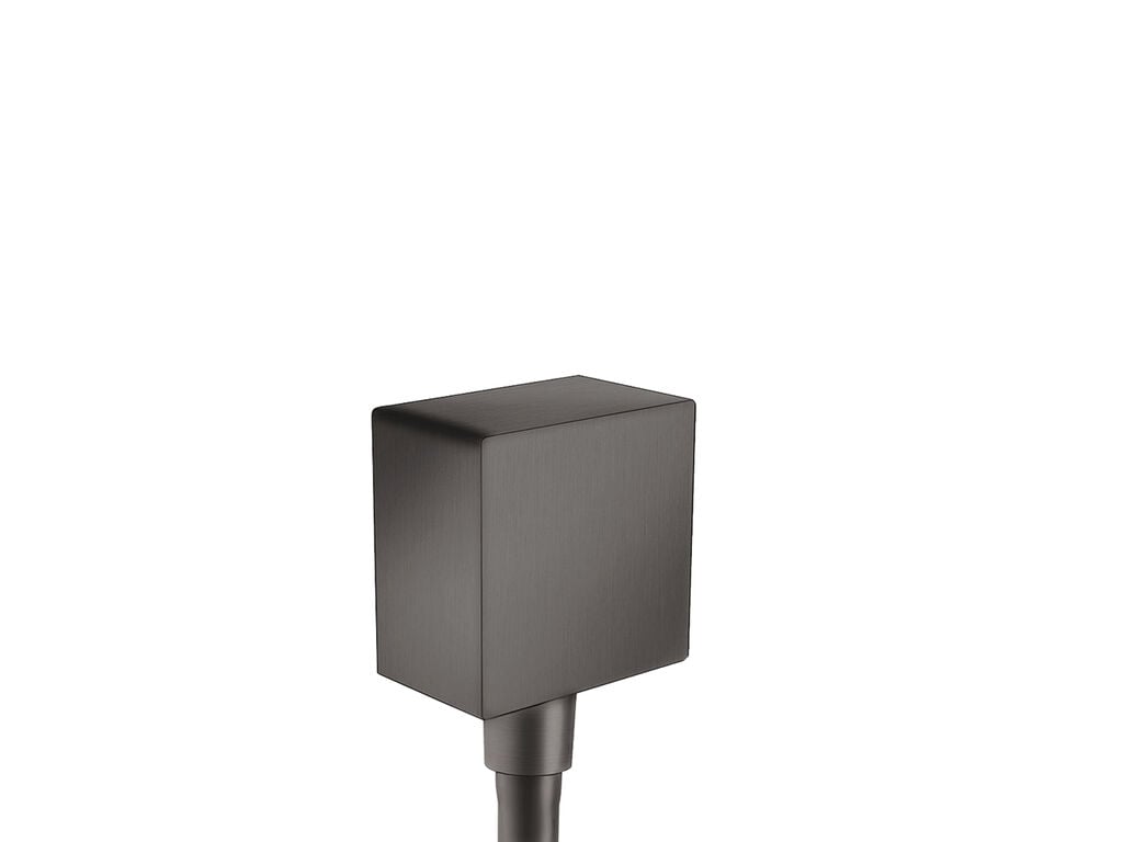 Hansgrohe fixfit square wall outlet dn15 rv brushed black chrome