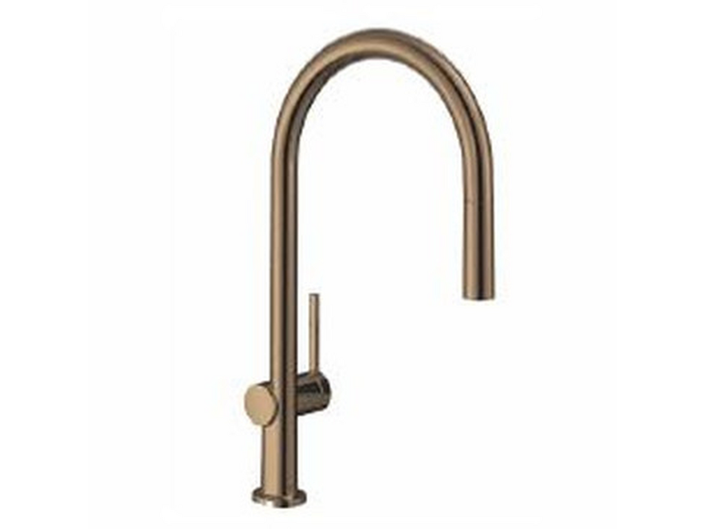 Hansgrohe talis m54 single kitchen mixer 210 1 jet pull-out