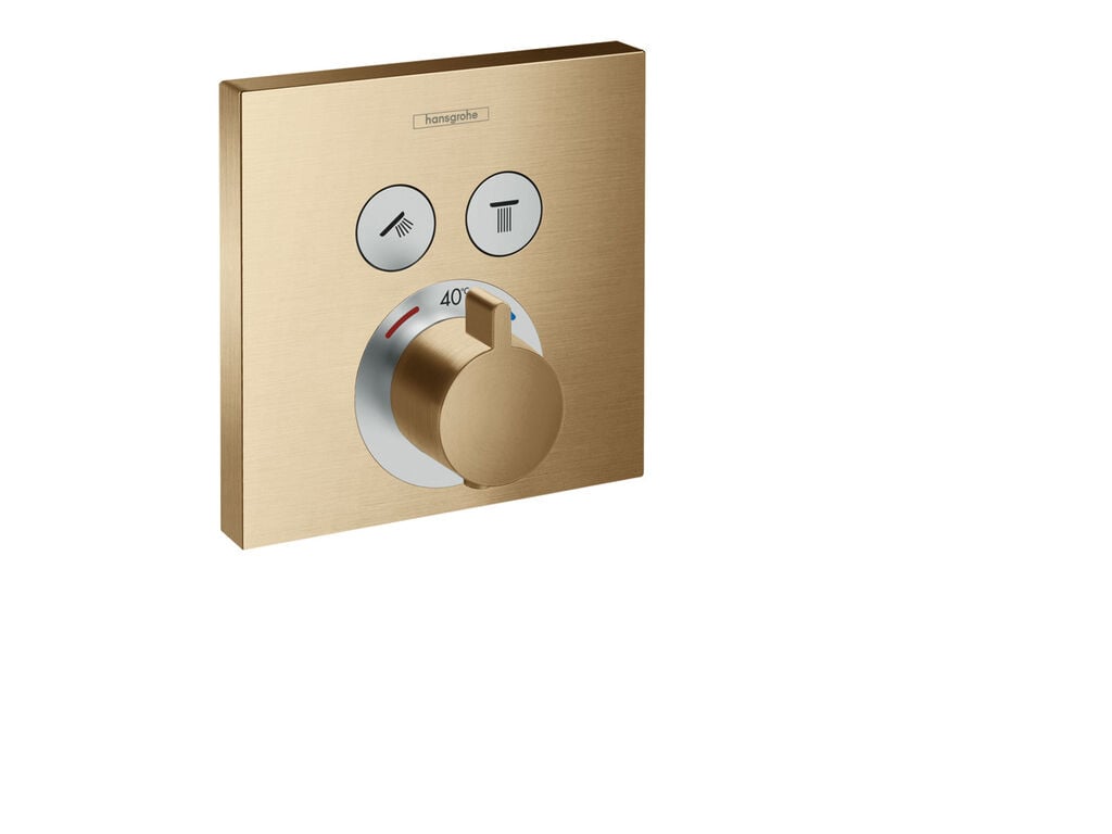 Hansgrohe showerselect therm.conc.2 outlet brushed bronze