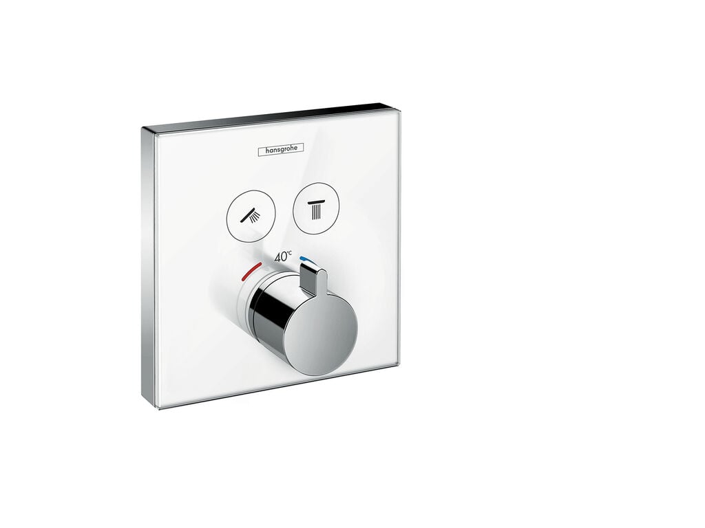 Hansgrohe showerselect glass th 2 outlet wh/chr