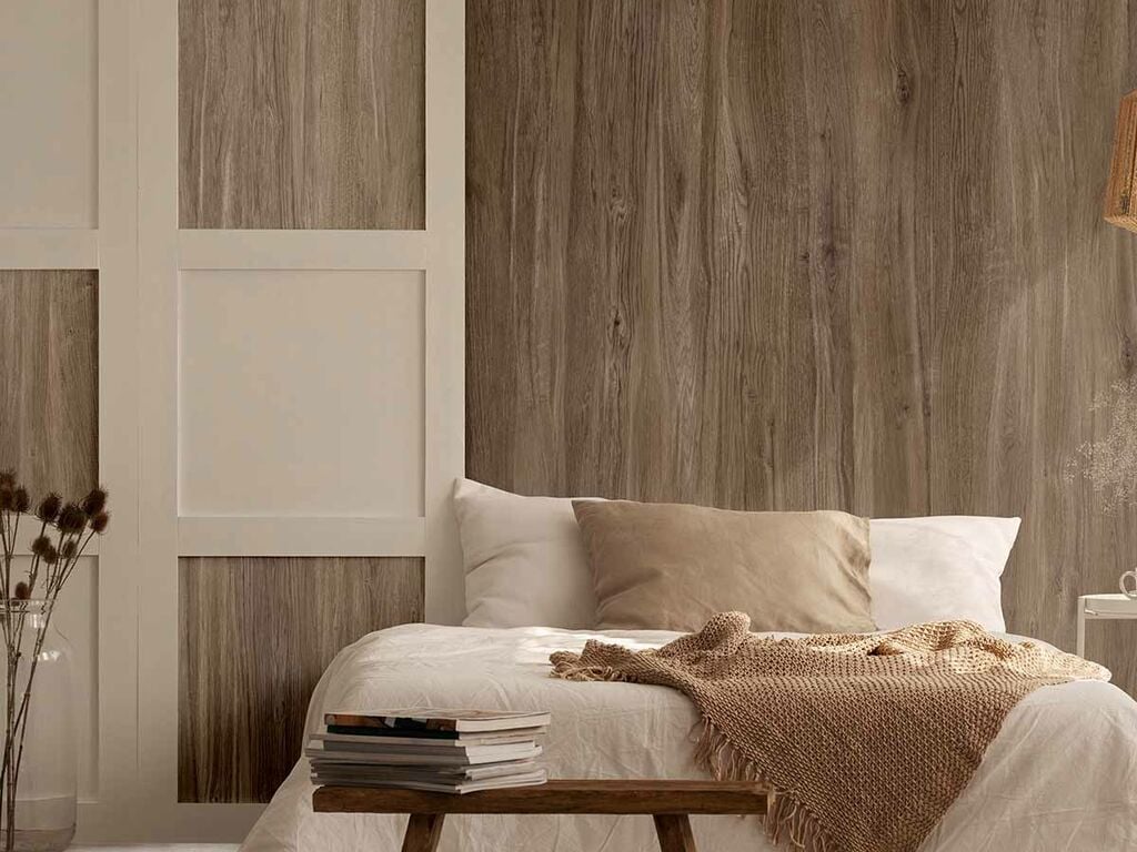 Giấy dán tường gỗ Canada làm từ những tấm gỗ chất lượng cao mang đến cho phòng của bạn cảm giác ấm cúng, sang trọng. Hãy chiêm ngưỡng hình ảnh này và cảm nhận sự tinh tế của giấy dán tường gỗ Canada.